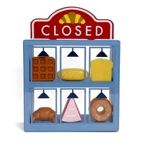 Target Bullseye Playground Bread Shop Bakery Wooden 8 pc Light Up Play Set, New!